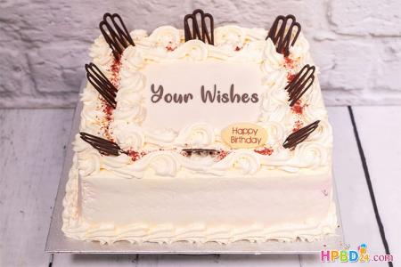 Write Name on Chocolate Birthday Cake Pictures