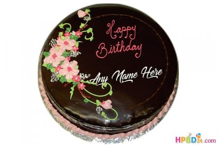 Chocolate Birthday Cake By Name Free Download