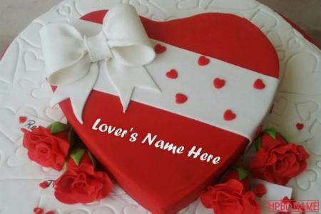 Special Happy Valentine Cake With Name Edit