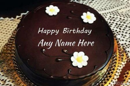 Happy Birthday Delicious Chocolate Cakes With Name