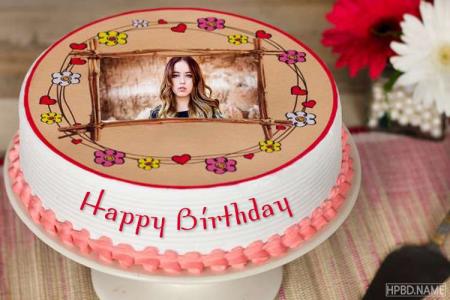 Special Happy Birthday Cake With Photo Frame