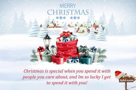 Christmas Holiday Greeting Wishes Card Maker Online