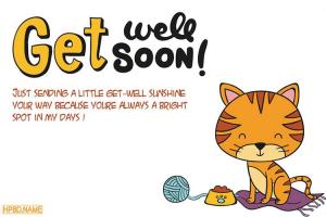 Funny Get Well Soon Card For Kids