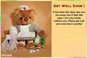 Funny Get Well Soon Card For Kids