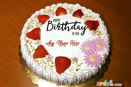 Birthday cake with name and photo editor free download