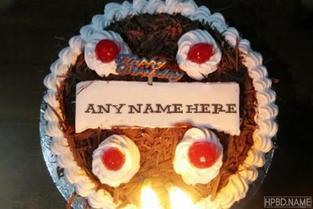Strawberry Chocolate Birthday Name Cakes Online
