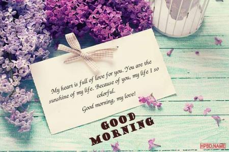 Write Wishes and Messages on Good Morning Cards Online
