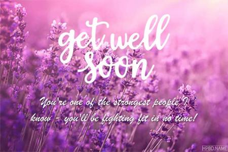 Free Flower Get Well Soon Wishes Card for Friends