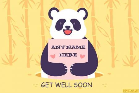 Make Funny Get Well Soon Card With Name Online