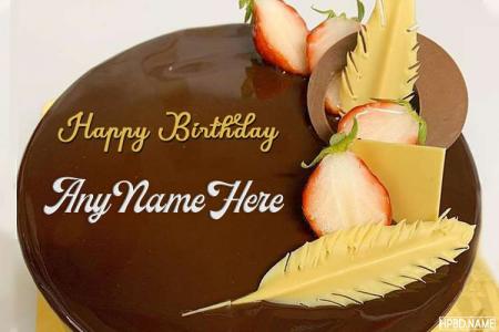 Happy Birthday Chocolate Cake By Name Editing