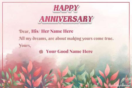 Weeding Anniversary Greeting For Husband Or Wife