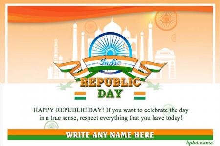 26th January Republic Day Wishes With Name