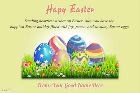 Hand Painted Easter Day Wishes Greeting Cards