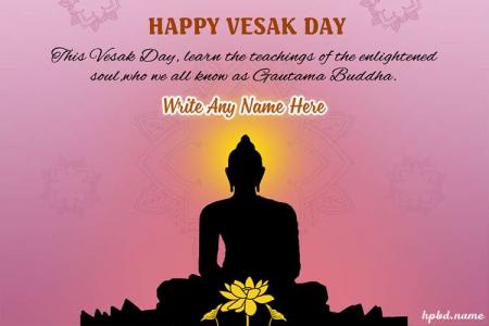 Happy Vesak Day Image With My Name