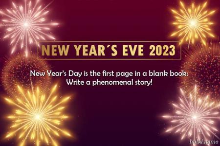 Fireworks New Year's Eve 2023 Greeting Wishes Card Images