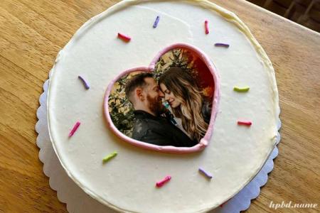 Happy Birthday Cream Cake With Photo