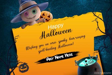 3D Halloween Scarecrow Wishes Images