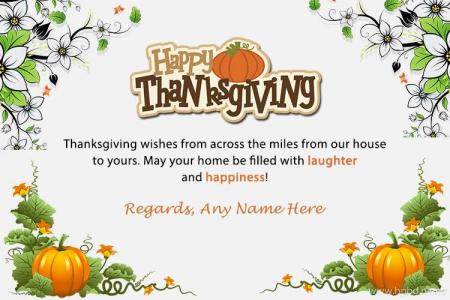 Happy Thanksgiving Day Wishes for Whatsapp Status