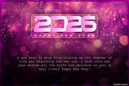 Happy New Year 2026 Fireworks Card Images