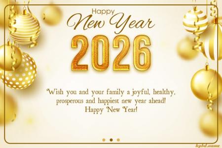 Make Luxury Happy New Year 2026 Card Images