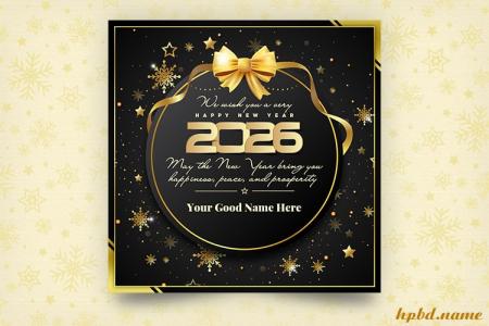 Glitter Gold Happy New Year 2026 Wishes Images