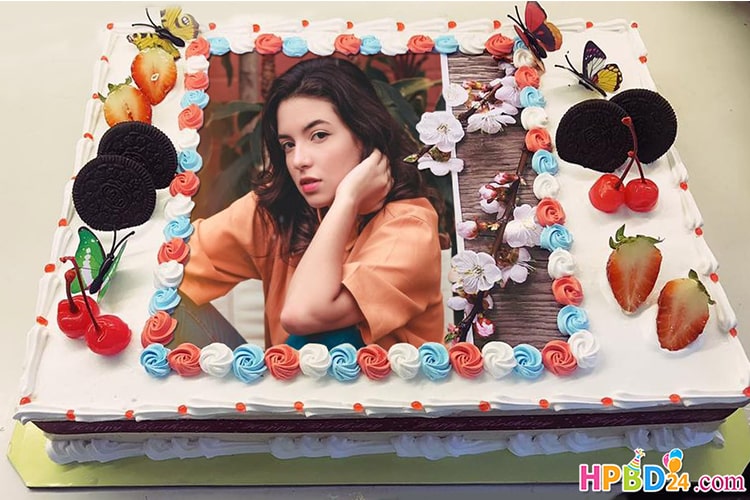 Latest Birthday Cake With Photo Frame
