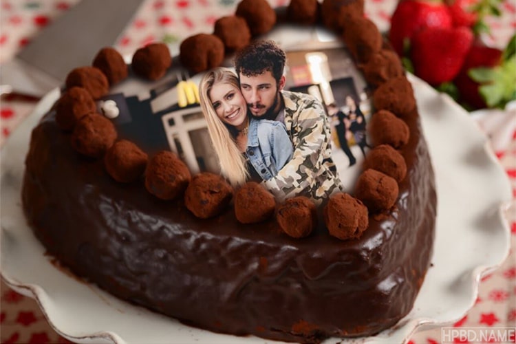 Creative Chocolate Birthday Cake Photo Frames