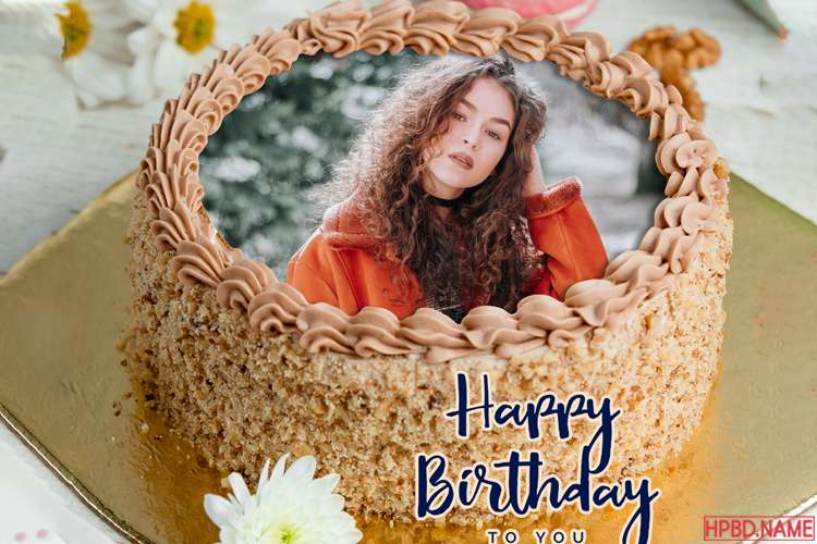 Happy Pastel Birthday Cake Photo Frame Edit