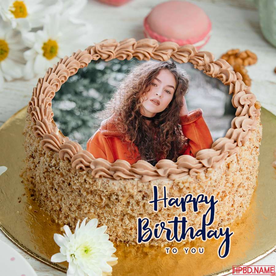 Happy Pastel Birthday Cake Photo Frame Edit