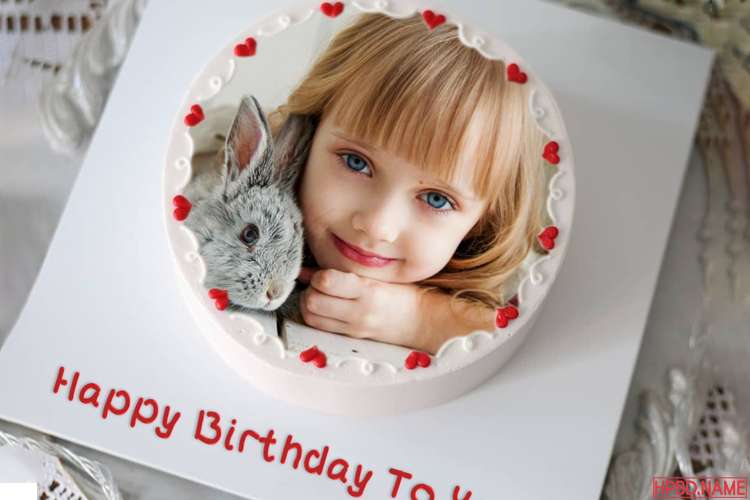 Make Name and Photo on Birthday Cake Online