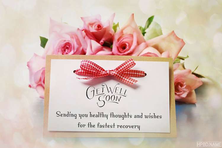 Customize Your Own Get Well Soon Card With Name Wishes