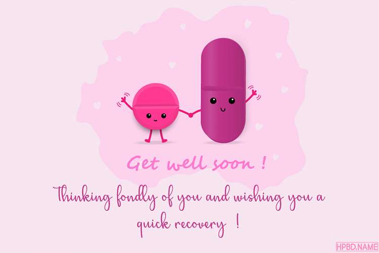 Funny Get Well Soon Card For Kids