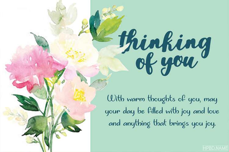 Printable Thinking Of You Card