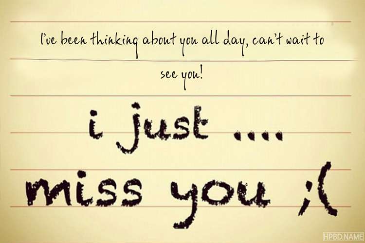 Create Custom Miss You Note Cards Online Free