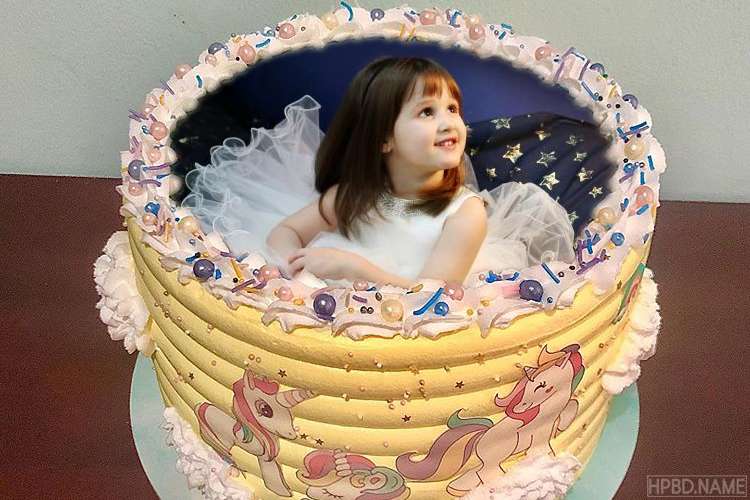 Best Cartoon Birthday Cake for Kids With Photo Edit