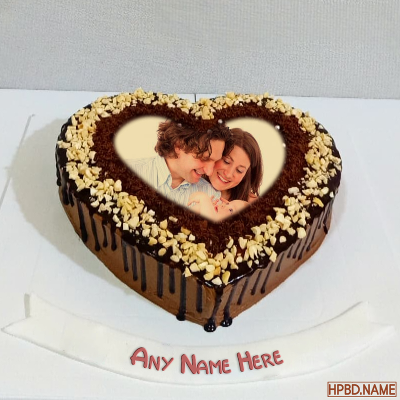 Red Velvet Birthday Wishes Name Cake For Husband