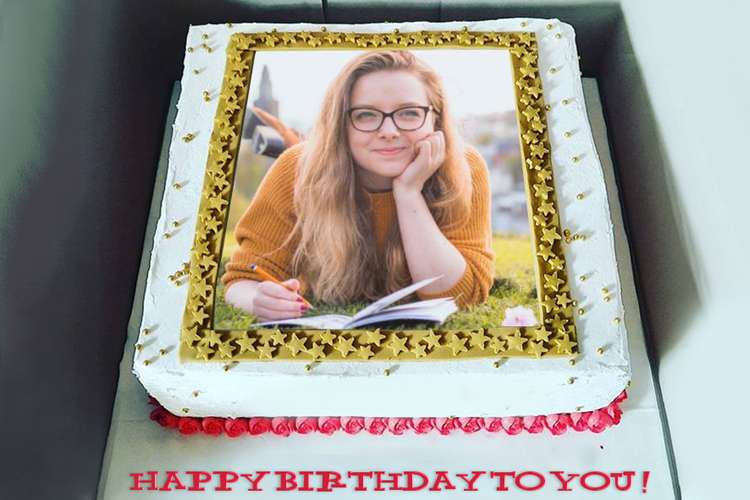 Beautiful Birthday Cake With Name And Photo