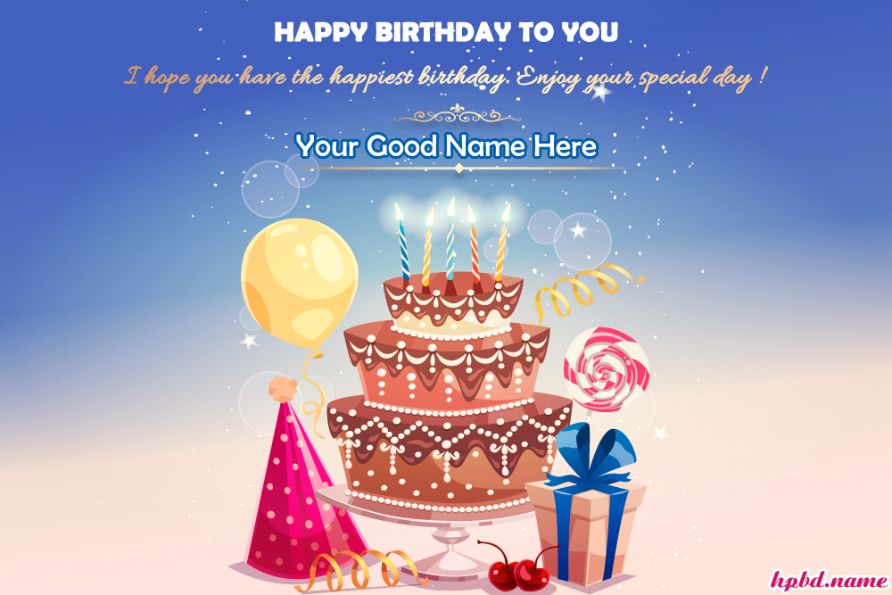 Latest Happy Birthday Wishes Card With Name