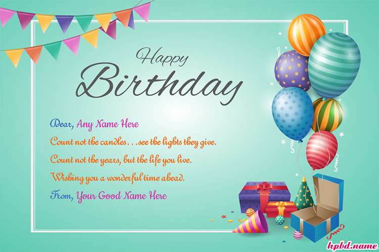 Happy Birthday Special Day Wishes With Name Edit