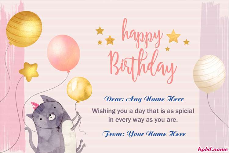 Write Name On Happy Birthday Wishes For Friends