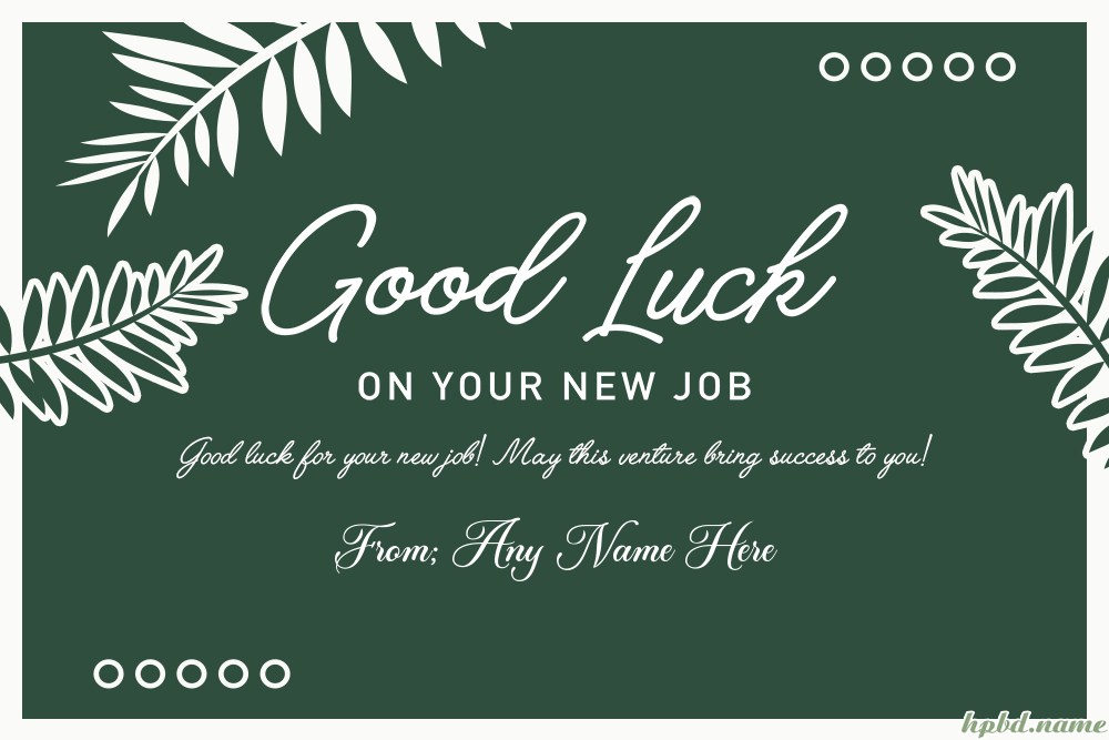 New Job Card Message Ideas