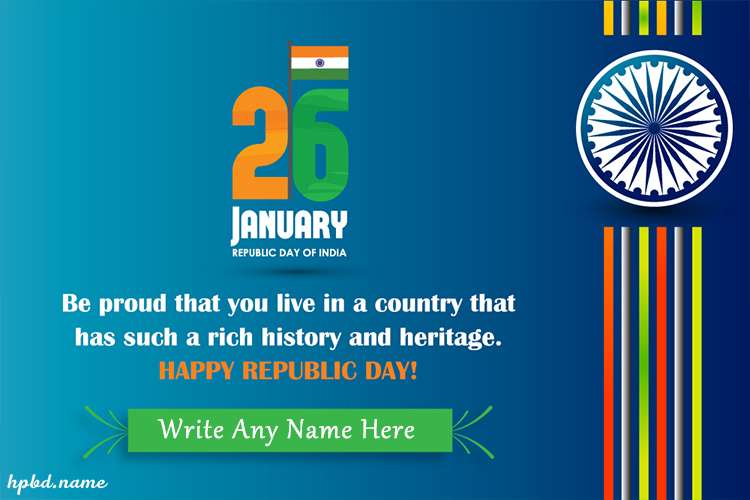 Happy Republic Day India Status With Name