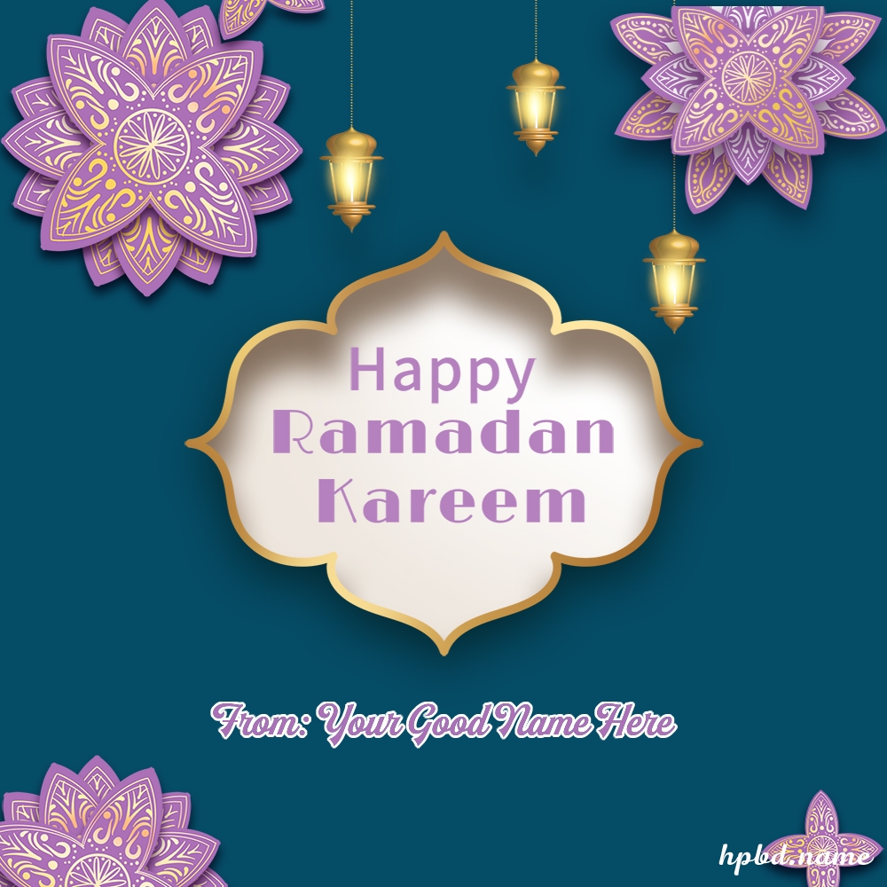 Happy Ramzan Greeting Card Maker Online