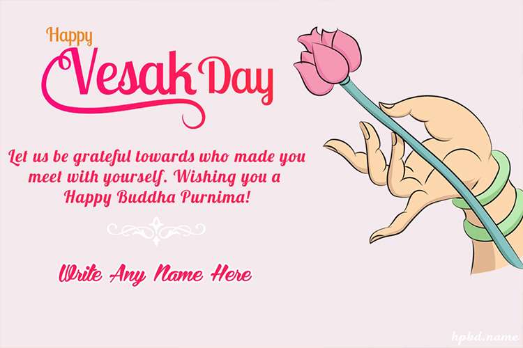 Happy Vesak Day With Name