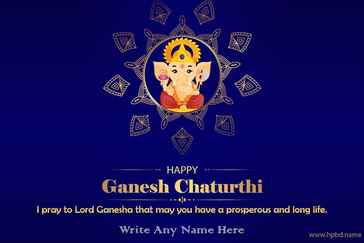 Creative Happy Ganesh Chaturthi Wishes Card Free Download