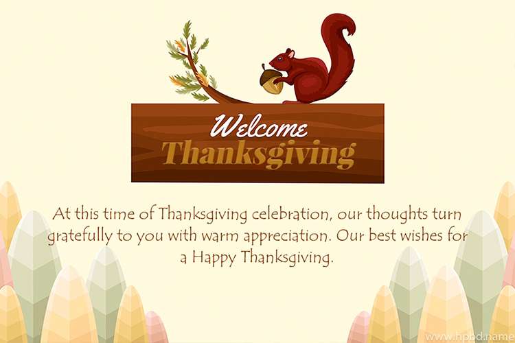 Welcome Thanksgiving Wishes Images Download