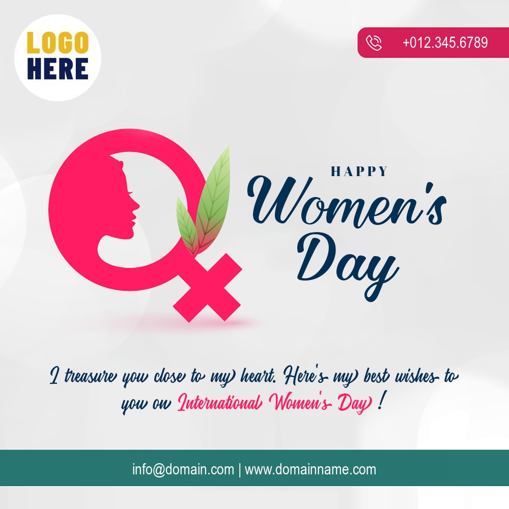 Send 8 March International Women's Day Wishes With Your Logo