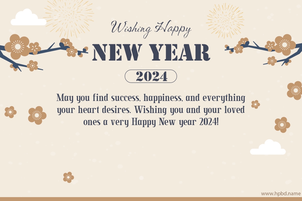 Wishing You Happy New Year 2024 Greetings Images